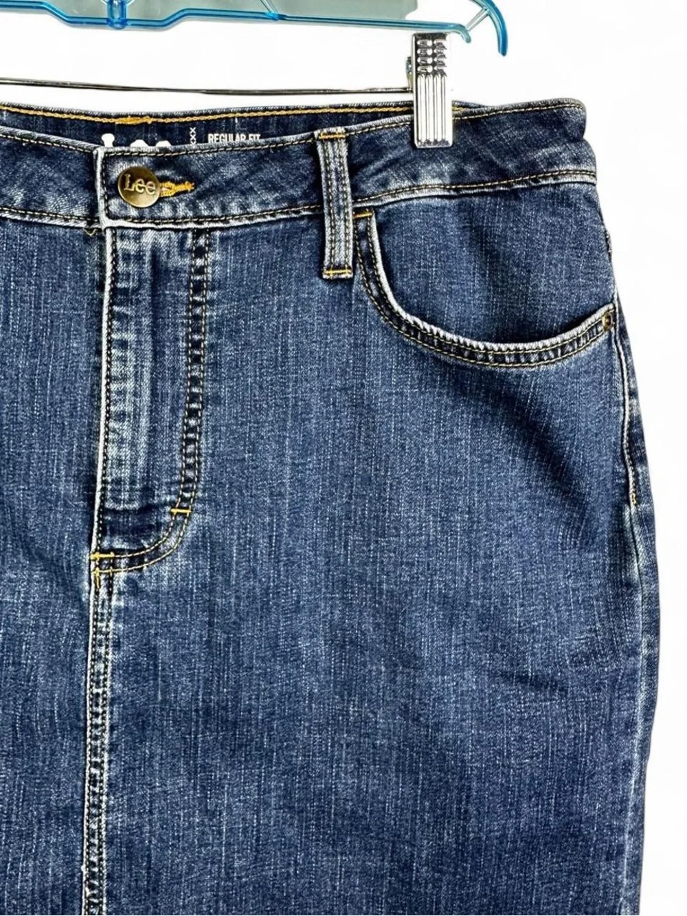Classic Blue Denim Mini Skirt - Women